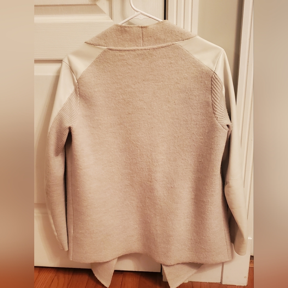 Ted Baker Hazie Boiled Wool Wrap Leather Trim - Picture 7 of 16